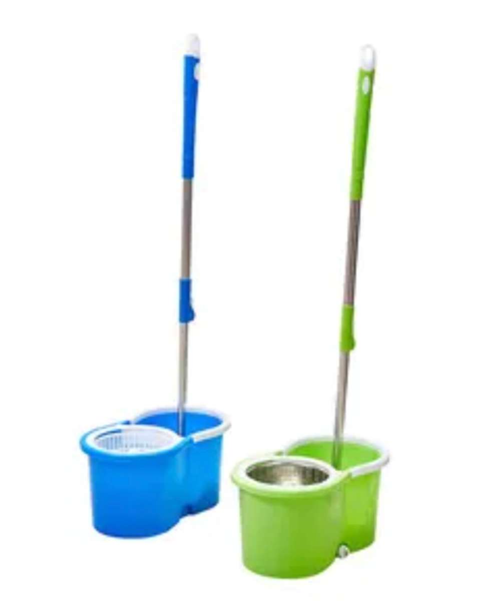 Brooms & Mops Rotating 360° Magic Spin Mop And Plastic Bucket Set was
